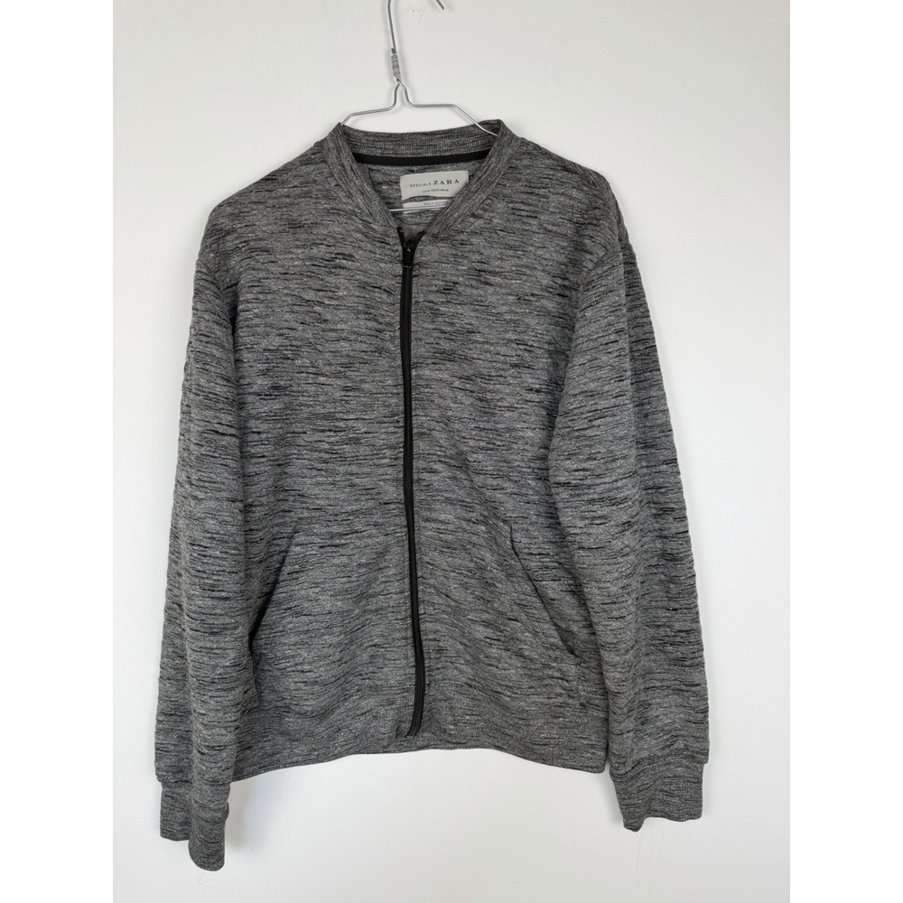 Zara's gray‎ full-zip jacket from  "Specials" collection Size M